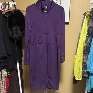 Athleta Women's Long Sleeve Purple Dress